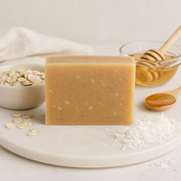 Oatmeal, Coconut Milk, and Honey Soap Bar